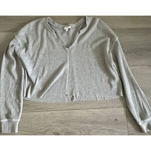 BP. Split Neck Thermal Crop Top